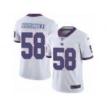 Men's Nike New York Giants #58 Owa Odighizuwa Limited White Rush NFL Jersey