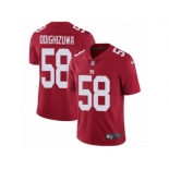 Men's Nike New York Giants #58 Owa Odighizuwa Vapor Untouchable Limited Red Alternate NFL Jersey