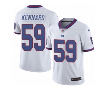 Men's Nike New York Giants #59 Devon Kennard Limited White Rush NFL Jersey