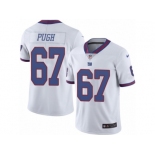 Men's Nike New York Giants #67 Justin Pugh Limited White Rush NFL Jersey