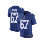 Men's Nike New York Giants #67 Justin Pugh Vapor Untouchable Limited Royal Blue Team Color NFL Jersey