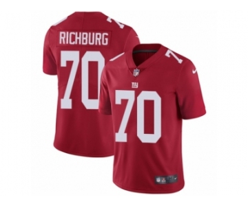 Men's Nike New York Giants #70 Weston Richburg Vapor Untouchable Limited Red Alternate NFL Jersey