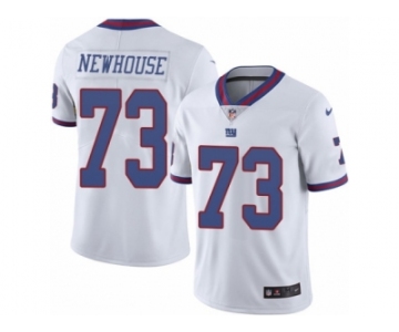 Men's Nike New York Giants #73 Marshall Newhouse Limited White Rush NFL Jersey