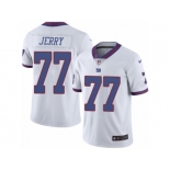 Men's Nike New York Giants #77 John Jerry Limited White Rush NFL Jersey