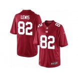 Men's Nike New York Giants #82 Roger Lewis Limited Red Alternate NFL Jersey