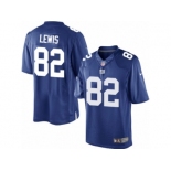 Men's Nike New York Giants #82 Roger Lewis Limited Royal Blue Team Color NFL Jersey