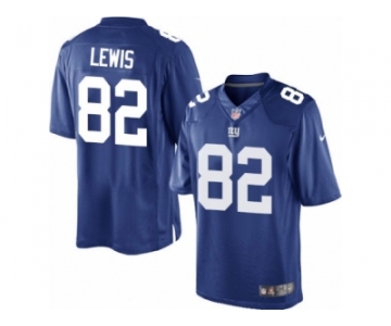 Men's Nike New York Giants #82 Roger Lewis Limited Royal Blue Team Color NFL Jersey