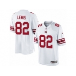 Men's Nike New York Giants #82 Roger Lewis Limited White NFL Jersey