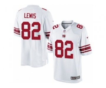 Men's Nike New York Giants #82 Roger Lewis Limited White NFL Jersey