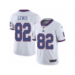 Men's Nike New York Giants #82 Roger Lewis Limited White Rush NFL Jersey