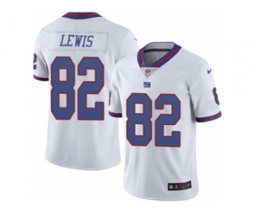 Men's Nike New York Giants #82 Roger Lewis Limited White Rush NFL Jersey