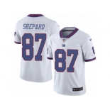 Men's Nike New York Giants #87 Sterling Shepard Limited White Rush NFL Jersey