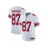 Men's Nike New York Giants #87 Sterling Shepard Vapor Untouchable Limited White NFL Jersey