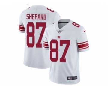 Men's Nike New York Giants #87 Sterling Shepard Vapor Untouchable Limited White NFL Jersey