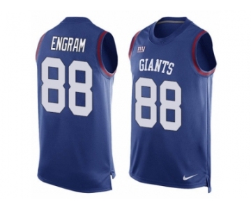 Men's Nike New York Giants #88 Evan Engram Limited Royal Blue Player Name & Number Tank Top NFL Jersey