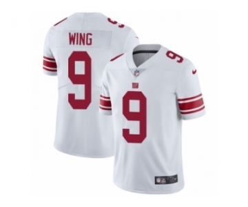 Men's Nike New York Giants #9 Brad Wing Vapor Untouchable Limited White NFL Jersey