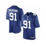 Men's Nike New York Giants #91 Kelvin Sheppard Limited Royal Blue Team Color NFL Jersey