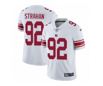 Men's Nike New York Giants #92 Michael Strahan Vapor Untouchable Limited White NFL Jersey