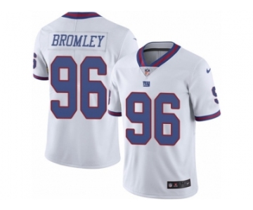 Men's Nike New York Giants #96 Jay Bromley Limited White Rush NFL Jersey