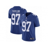 Men's Nike New York Giants #97 Devin Taylor Royal Blue Team Color Vapor Untouchable Limited Player NFL Jersey