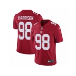 Men's Nike New York Giants #98 Damon Harrison Vapor Untouchable Limited Red Alternate NFL Jersey