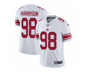 Men's Nike New York Giants #98 Damon Harrison Vapor Untouchable Limited White NFL Jersey