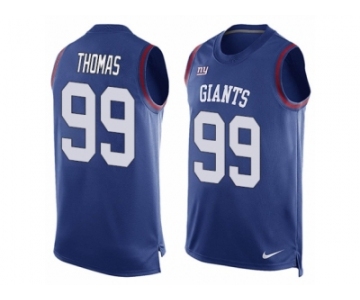 Men's Nike New York Giants #99 Robert Thomas Limited Royal Blue Player Name & Number Tank Top NFL Jersey