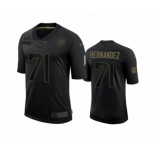 New York Giants #71 Will Hernandez Black 2020 Salute to Service Limited Jersey