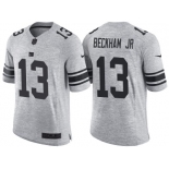 Nike New York Giants #13 Odell Beckham Jr 2016 Gridiron Gray II Men's NFL Limited Jersey