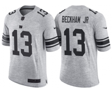 Nike New York Giants #13 Odell Beckham Jr 2016 Gridiron Gray II Men's NFL Limited Jersey