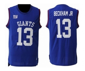 Nike New York Giants #13 Odell Beckham Jr Royal Blue Team Color Men Stitched NFL Limited Tank Top Jersey