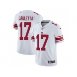 Nike New York Giants #17 Kyle Lauletta White Men Stitched NFL Vapor Untouchable Limited Jersey