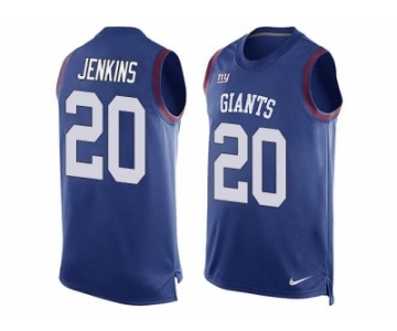 Nike New York Giants #20 Janoris Jenkins Royal Blue Team Color Men's Stitched NFL Limited Tank Top Jersey