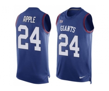 Nike New York Giants #24 Eli Apple Royal Blue Team Color Men's Stitched NFL Limited Tank Top Jersey