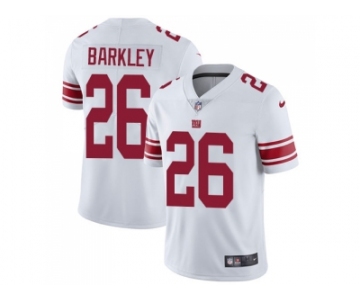 Nike New York Giants #26 Saquon Barkley White Men Stitched NFL Vapor Untouchable Limited Jersey