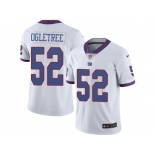 Nike New York Giants #52 Alec Ogletree White Men Stitched NFL Limited Rush Jersey