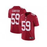 Nike New York Giants #59 Lorenzo Carter Red Alternate Men Stitched NFL Vapor Untouchable Limited Jersey