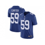 Nike New York Giants #59 Lorenzo Carter Royal Blue Team Color Men Stitched NFL Vapor Untouchable Limited Jersey