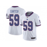 Nike New York Giants #59 Lorenzo Carter White Men Stitched NFL Limited Rush Jersey