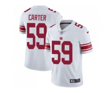 Nike New York Giants #59 Lorenzo Carter White Men Stitched NFL Vapor Untouchable Limited Jersey