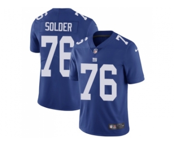 Nike New York Giants #76 Nate Solder Royal Blue Team Color Men Stitched NFL Vapor Untouchable Limited Jersey