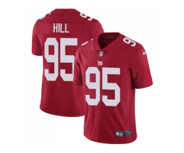 Nike New York Giants #95 B.J. Hill Red Alternate Men Stitched NFL Vapor Untouchable Limited Jersey