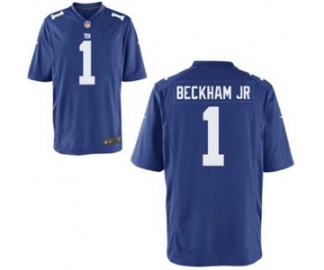 nike nfl jerseys new york giants #1 beckhamjr blue[nike limited][beckhamjr]