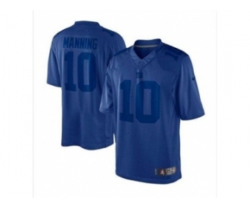 nike nfl jerseys new york giants #10 eli manning blue[drenched limited]