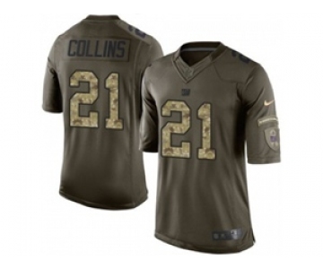 nike nfl jerseys new york giants #21 collins army green[nike Limited Salute To Service][collins]