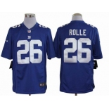 nike nfl jerseys new york giants #26 rolle blue[nike limited]