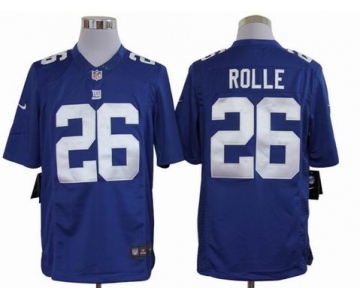 nike nfl jerseys new york giants #26 rolle blue[nike limited]