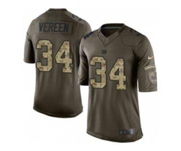 nike nfl jerseys new york giants #34 vereen army green[nike Limited Salute To Service][vereen]