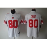 nike nfl jerseys new york giants #80 cruz white[nike limited]