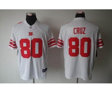 nike nfl jerseys new york giants #80 cruz white[nike limited]